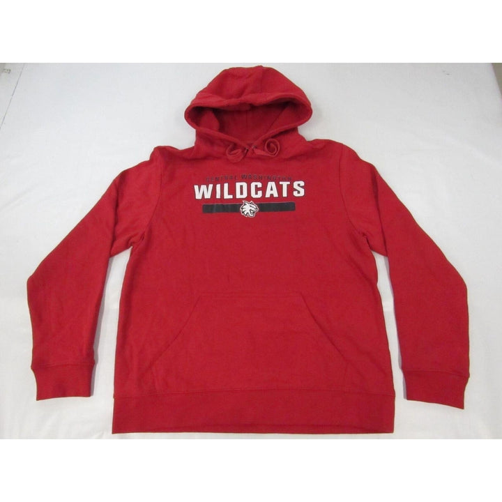 Central Washington Wildcats Mens Size L Large Red Hoodie Image 1