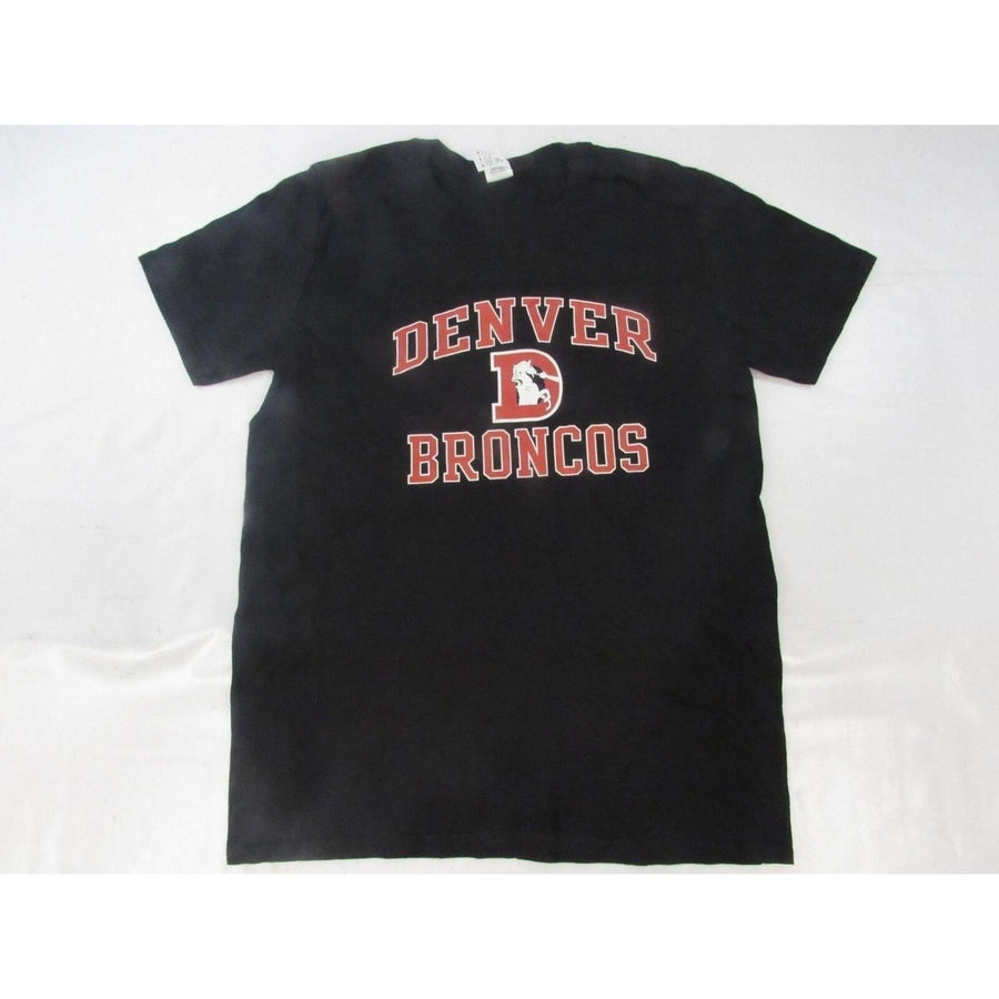 Denver Broncos Mens Size M Medium Black Shirt Image 1