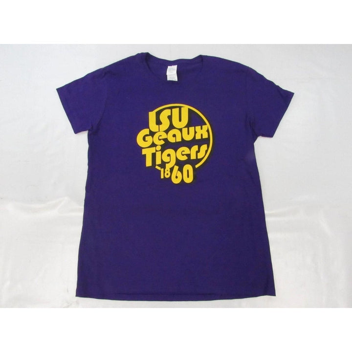 Louisiana State University Tigers Geaux 1860 Womens Size L Purple Shirt Image 1