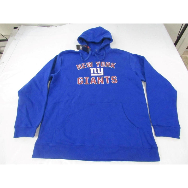 York Giants Mens Size XLT XLarge-Tall Blue Hoodie Image 1