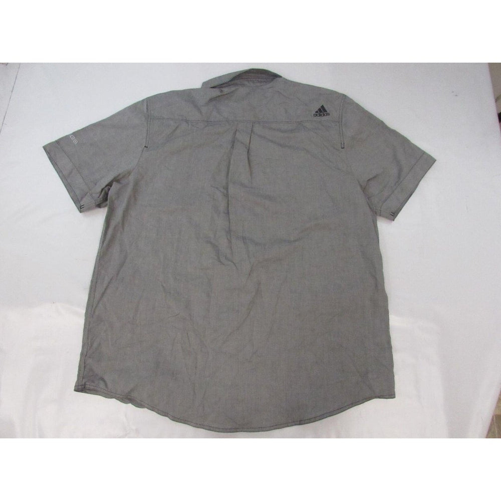 Sacramento Kings Mens Size 3XL Adidas Gray Full Button Shirt Image 2