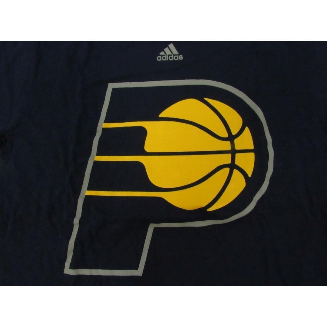 Indiana Pacers Mens Size M Medium Blue Adidas Shirt Image 3