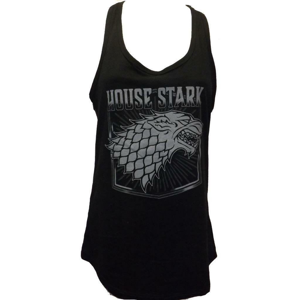 Game of Thrones GOT "House of Stark" Womens Size M Racer-Back Tank Top Shirt Image 2