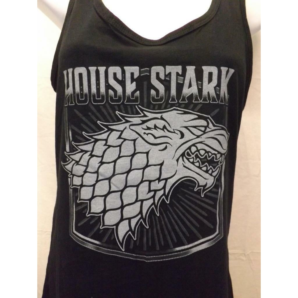 Game of Thrones GOT "House of Stark" Womens Size M Racer-Back Tank Top Shirt Image 4