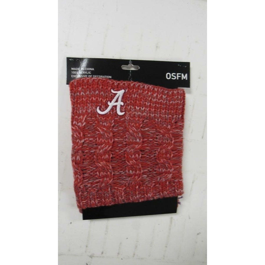 Alabama Crimson Tide Womens OSFA Red Knit Boot Cuffs 16 Image 1