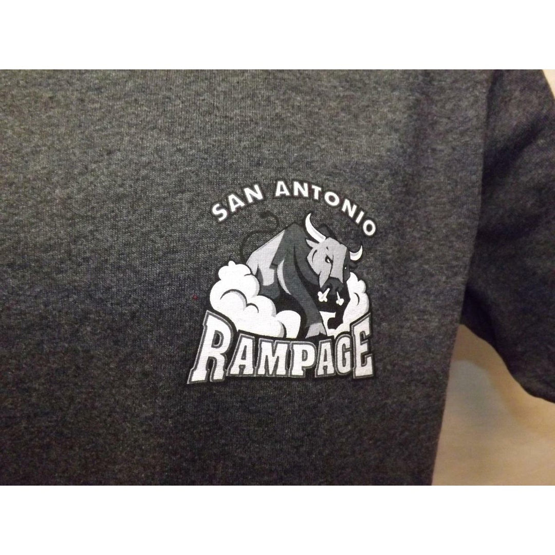 San Antonio Rampage Mens Size S Small Gray J.America Shirt Image 2