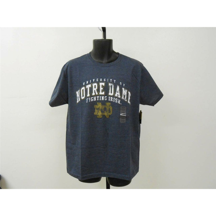 Notre Dame Fighting Irish Mens Size L Large Blue Shirt Image 1