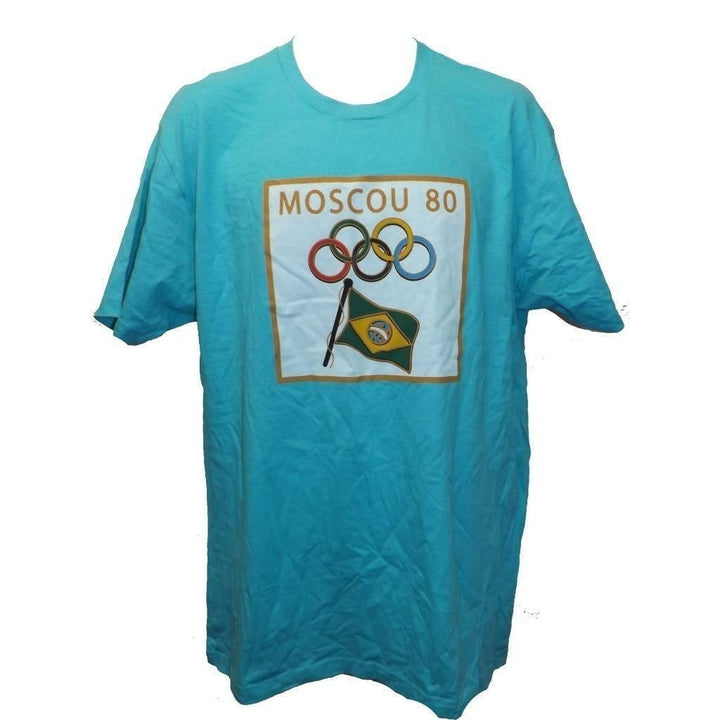 1980 Moscow Russia Summer Olympics Mens Size XL Licensed Shirt Image 1