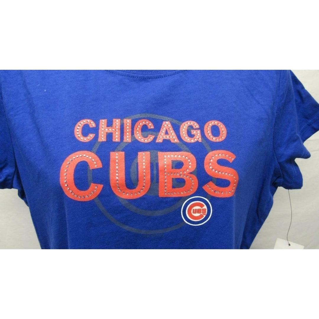 Chicago Cubs Womens Size L Large Blue G-III Shirt Image 2