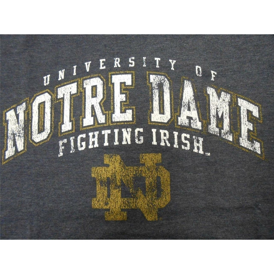 Notre Dame Fighting Irish Mens Size L Large Blue Shirt Image 4