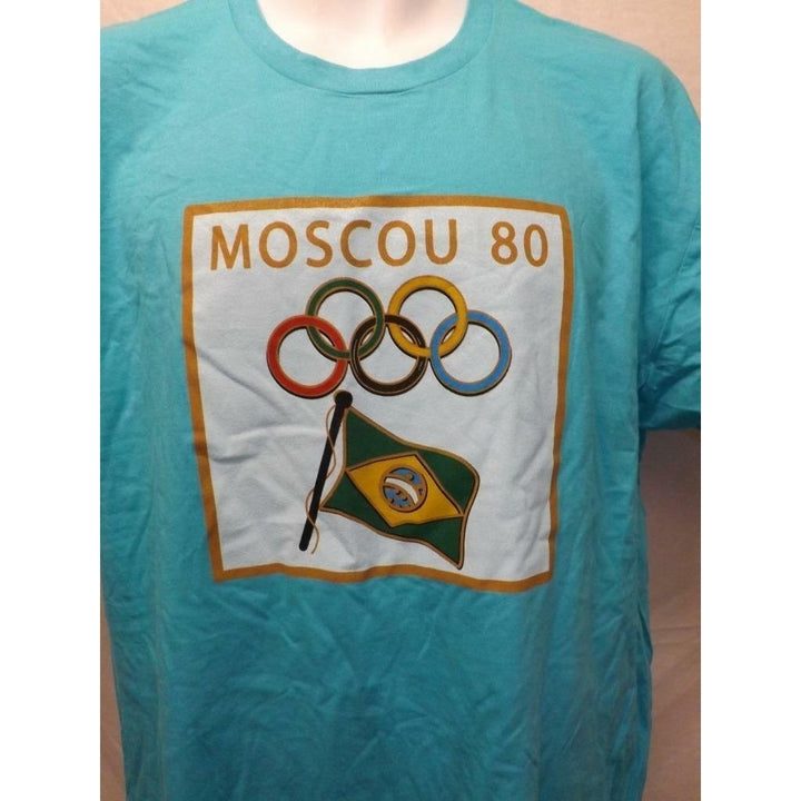 1980 Moscow Russia Summer Olympics Mens Size XL Licensed Shirt Image 2