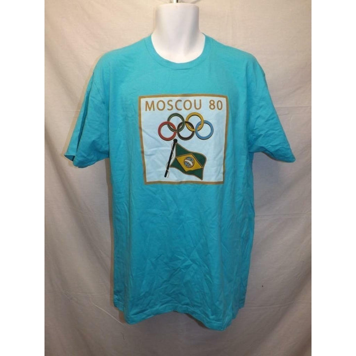 1980 Moscow Russia Summer Olympics Mens Size XL Licensed Shirt Image 4