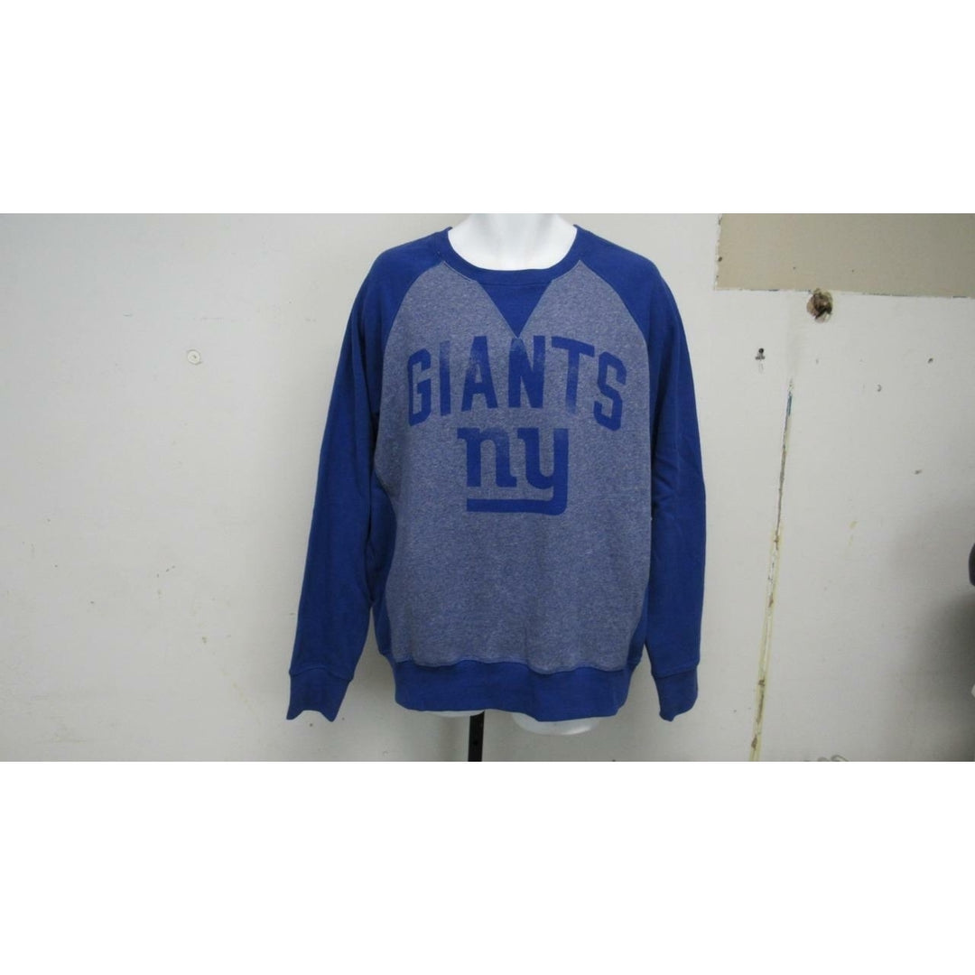 York Giants Mens Size L Large Blue Sweatshirt Image 1