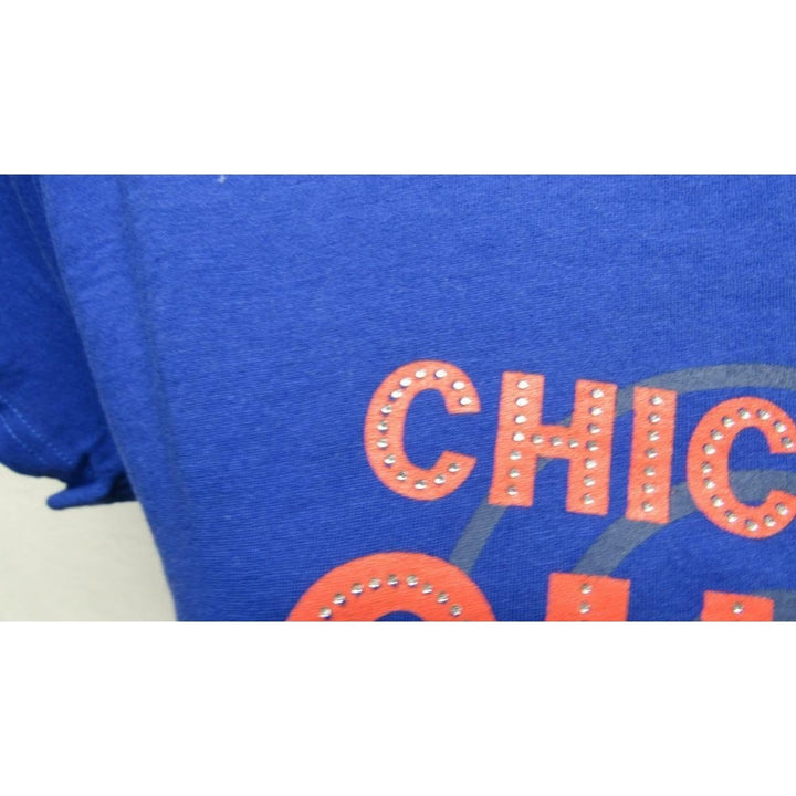 Chicago Cubs Womens Size L Large Blue G-III Shirt Image 4