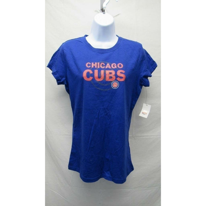 Chicago Cubs Womens Size L Large Blue G-III Shirt Image 6