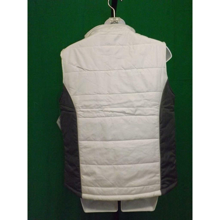 Lake Placid York Womens Size M Medium White Puffy Vest Image 4