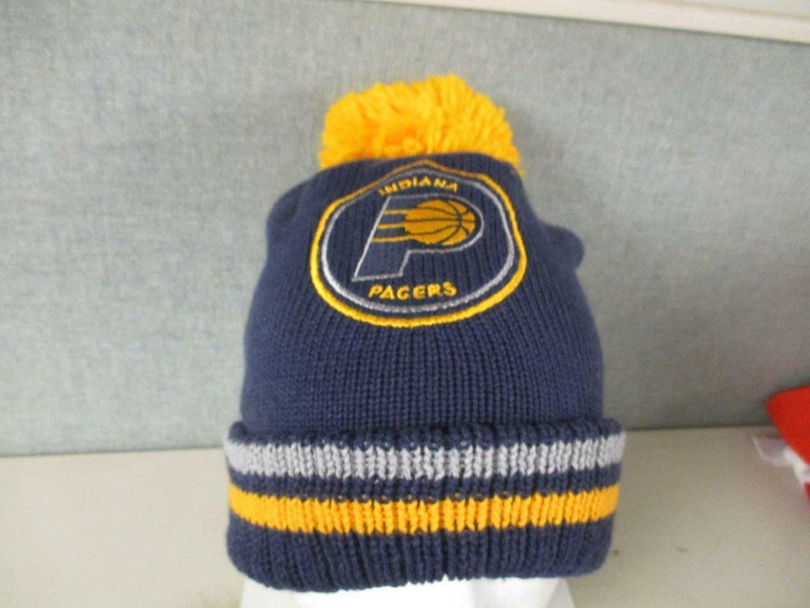 Indiana Pacers Adult Unisex OSFM Blue/Yellow Beanie MSRP 24 Image 1