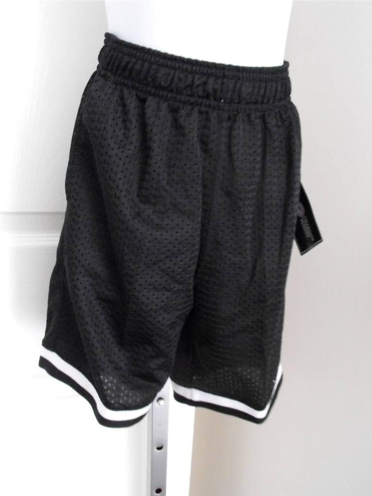 Black Mesh Collegiate Kids XLarge (7X) Shorts by Genuine 59XG Image 1