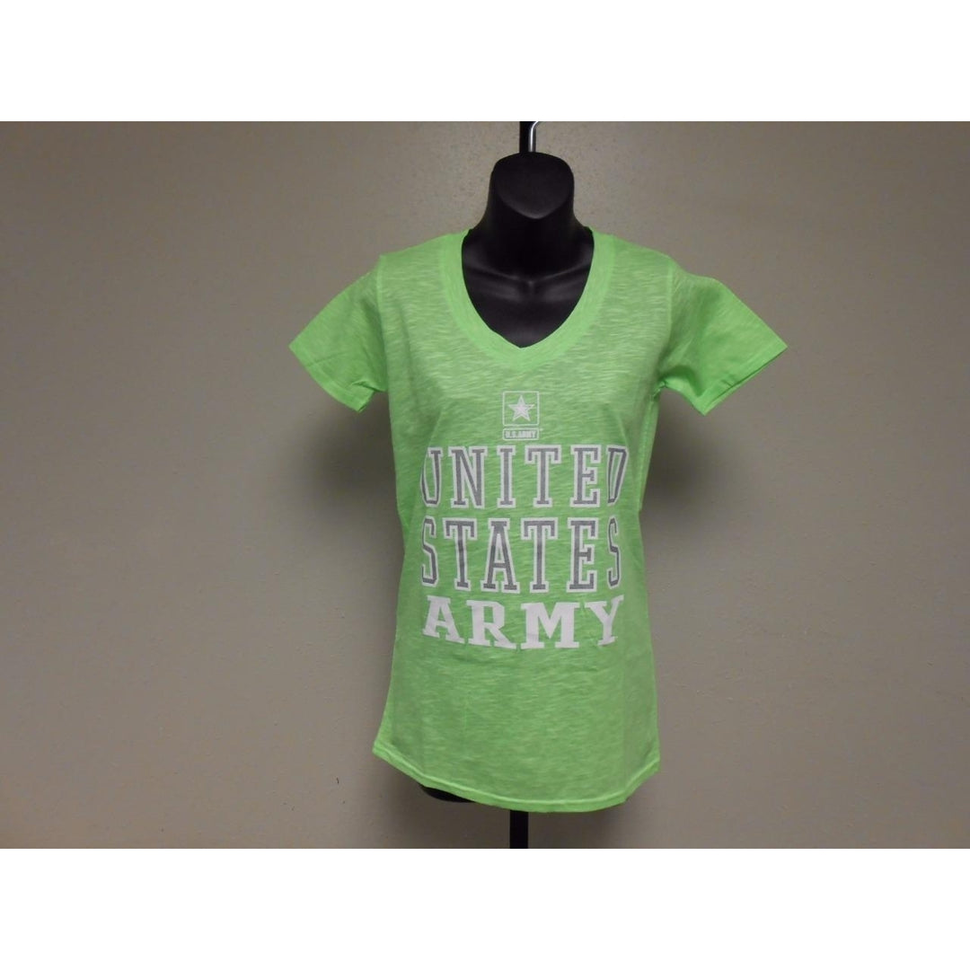 United States Army Womens Size S Small V-Neck Shirt Image 1