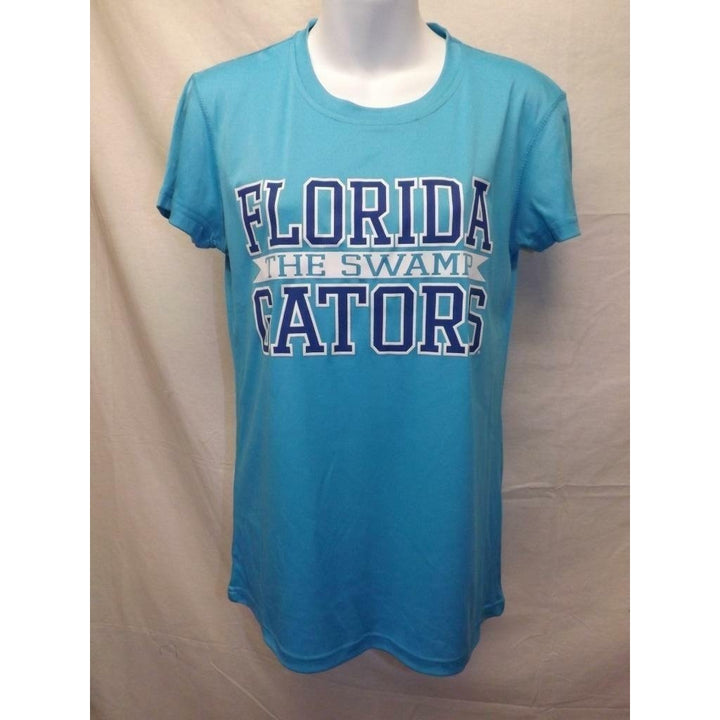 Florida Gators "The Swamp" Women Size M Medium Light Blue Shirt Image 1