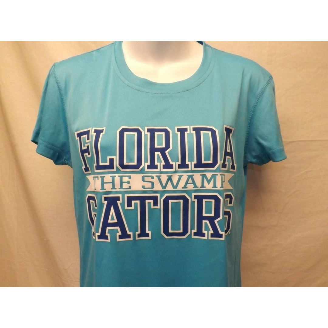 Florida Gators "The Swamp" Women Size M Medium Light Blue Shirt Image 2