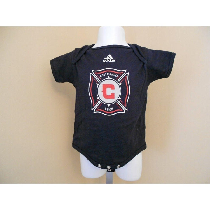 MLS Chicago Fire Infant 3-6 Months Adidas Creeper Snapsuit Image 1