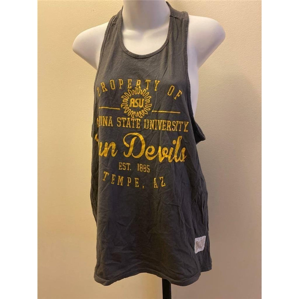 Arizona State Sun Devils Womens M Medium Gray Shirt Image 2