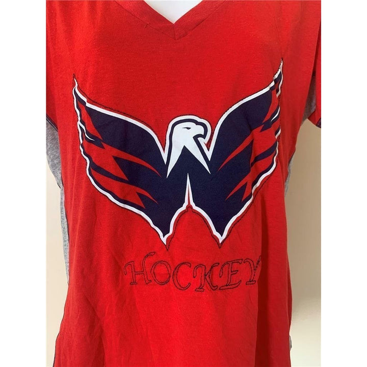 Washington Capitals Womens Size S Small Red Shirt Image 2