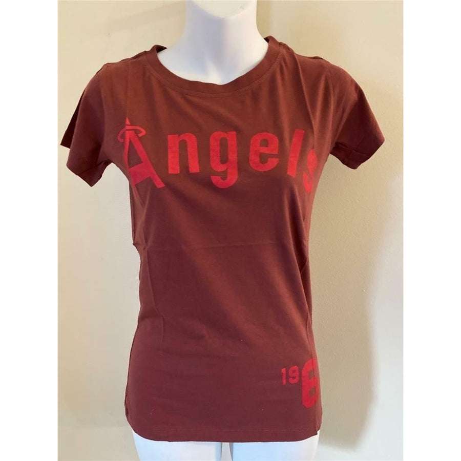 Anaheim Angels Womens Size S Small Red Shirt Image 1