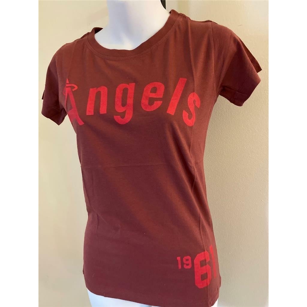 Anaheim Angels Womens Size S Small Red Shirt Image 2