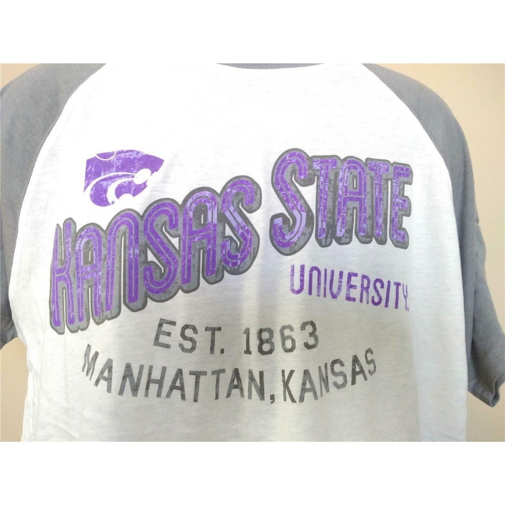 Minor Flaw Kansas State Wildcats Mens Size L White J. America Shirt Image 2