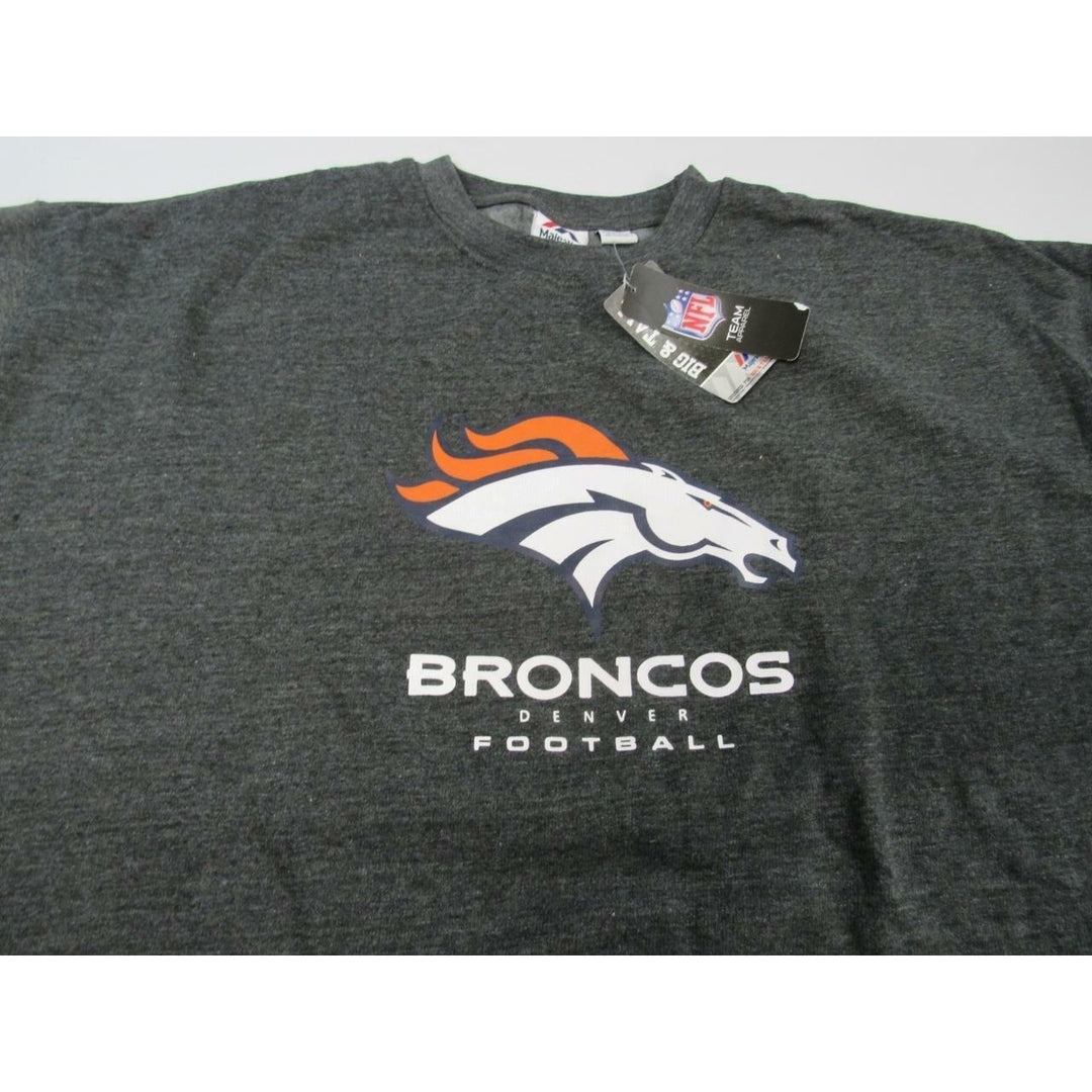 Denver Broncos Mens Size 5XL Majestic Gray Sweatshirt Image 2