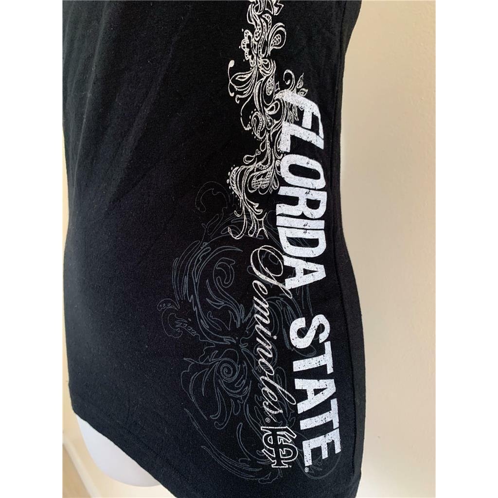 Florida State Seminoles Womens Size M Medium Black Tank Top Image 2