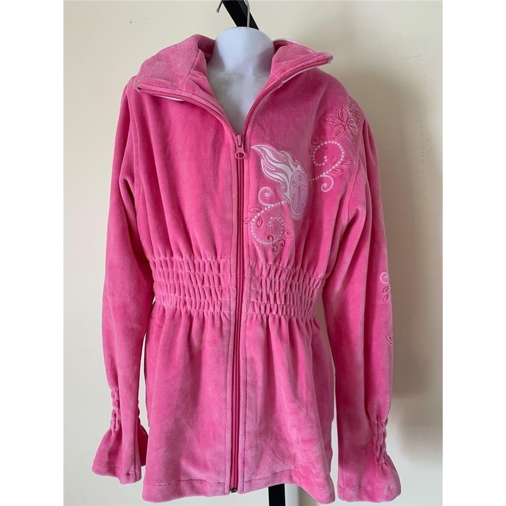 Tennessee Titans Girls Size S Small Pink Full Zip Jacket Image 1