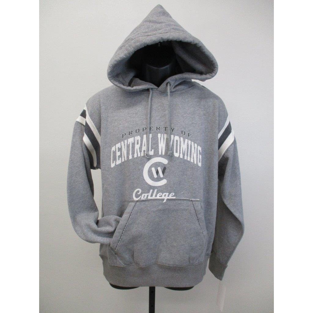 Central Wyoming Outlaws Mens Size S Small Gray Hoodie Image 1