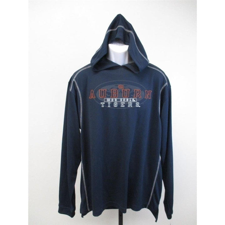 Auburn Tigers Adult Mens Size L Large Black Performance Hoodie Image 1