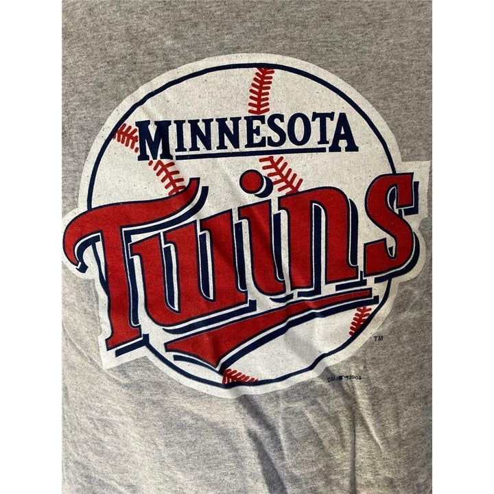 Minnesota Twins Mens Size S Small Gray Shirt Image 3