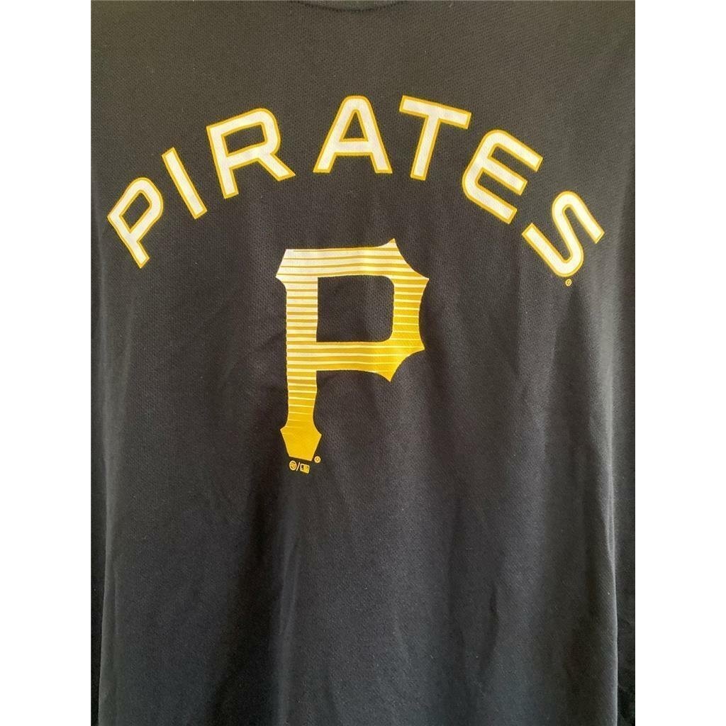 Pittsburgh Pirates Mens Size M Medium Black Shirt Image 3