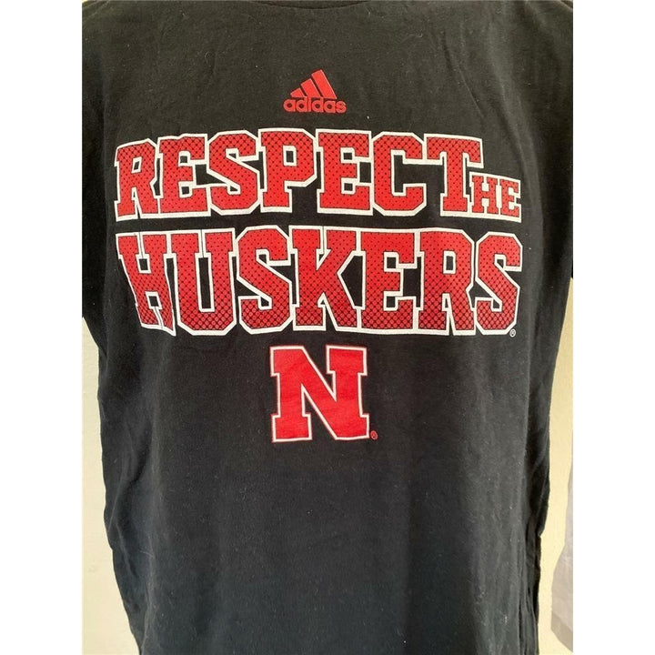 Nebraska Cornhuskers Youth Size L Large Black Shirt Image 3