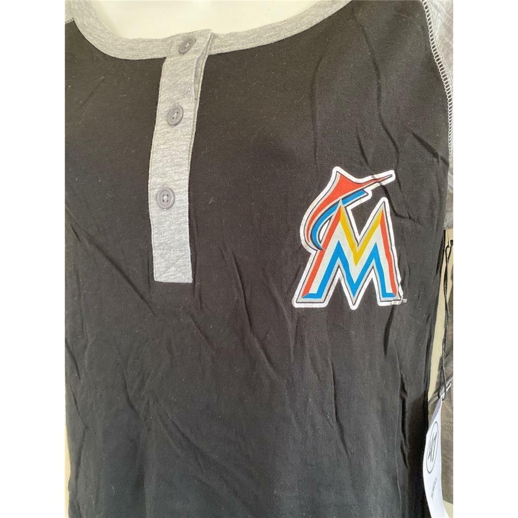 Miami Marlins Womens Size S Small Black Shirt Image 3