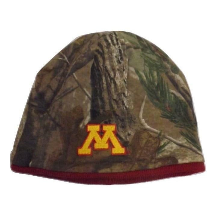 Minnesota Golden Gophers Mens Adult Size OSFA Camo Beanie Hat Image 1