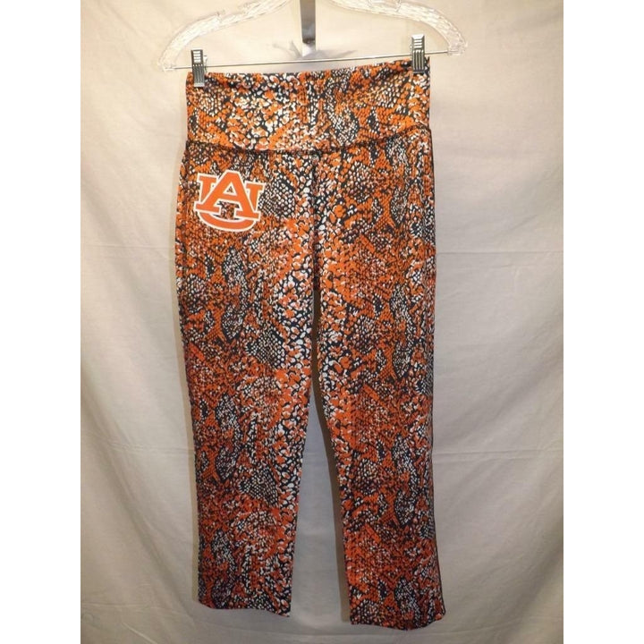 Zubaz Auburn Tigers Womens Size M Medium Yoga Capri Leggings Pants Image 3