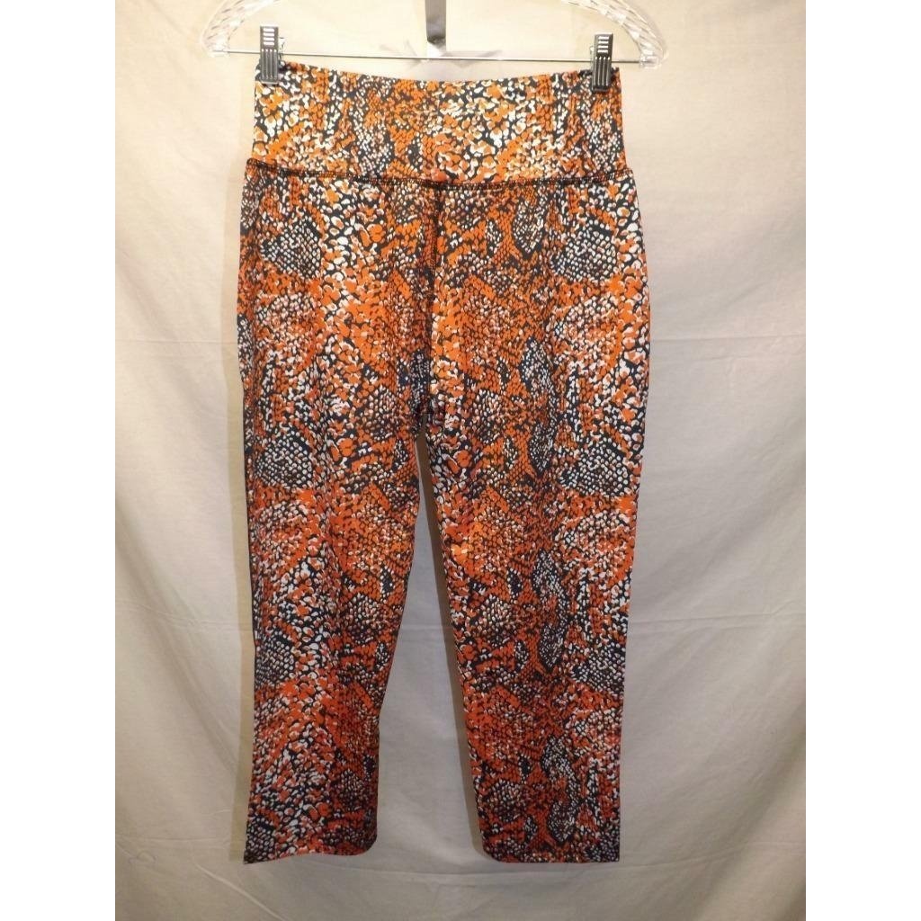 Zubaz Auburn Tigers Womens Size M Medium Yoga Capri Leggings Pants Image 4