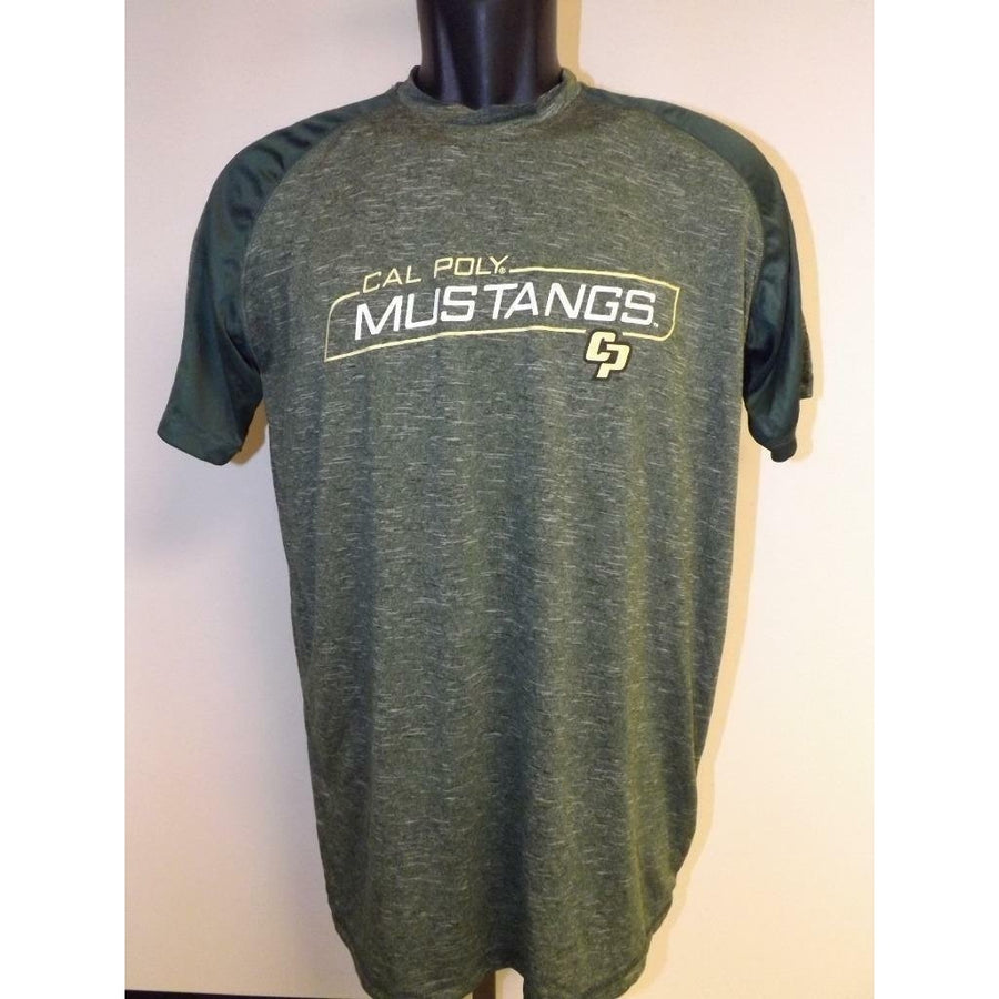 Cal Poly Mustangs Mens M Medium Polyester Performance Shirt Image 1