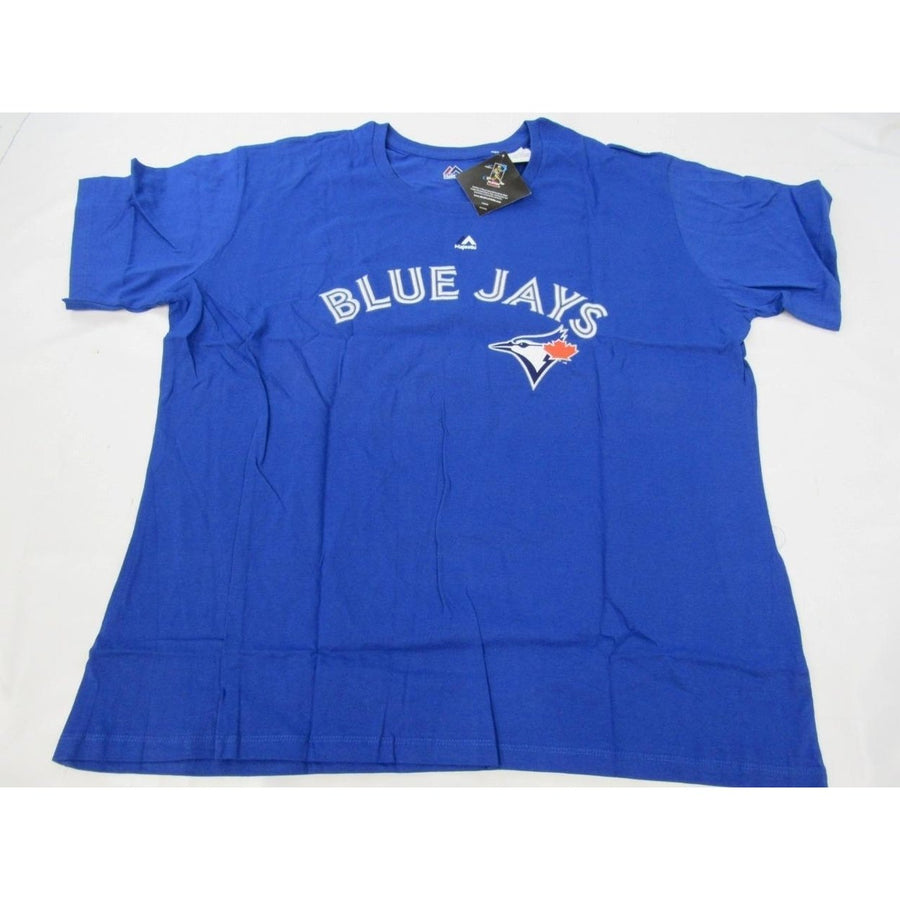 Toronto Blue Jays 20 Josh Donaldson Majestic Womens Plus Size 1X Shirt Image 1