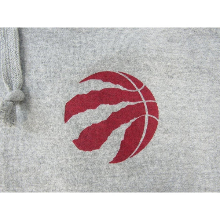 Toronto Raptors Mens Size M Medium Gray Full Zip Hoodie Image 3