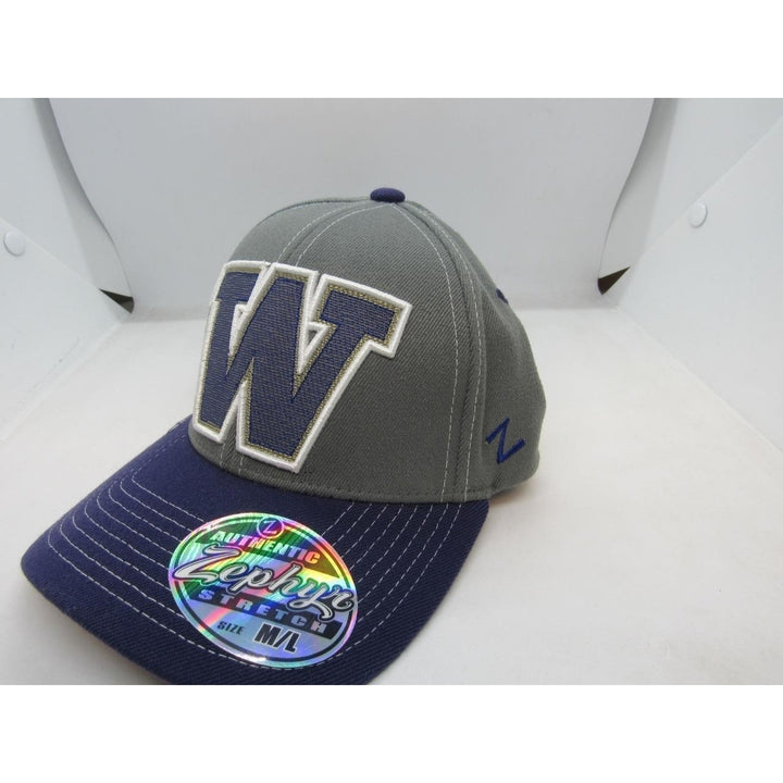 Washington Huskies Mens Size M/L Grey Hat 24 Image 1