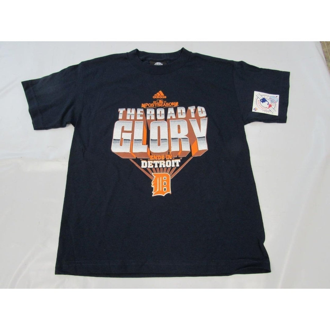 2011 Post Season "The Road to Glory" Youth Size L Navy Blue Adidas Shirt Image 1