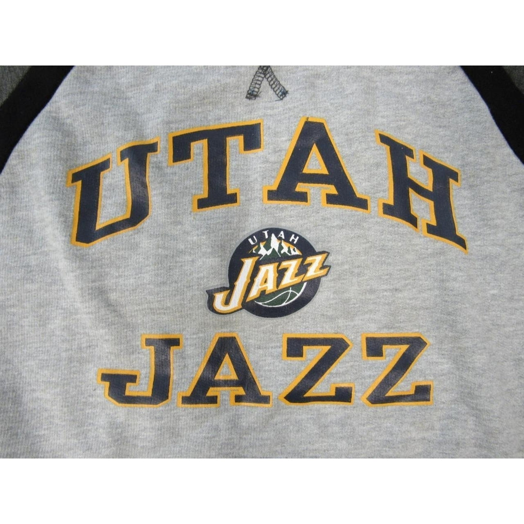 Utah Jazz Youth Size M Medium Gray Sweatshirt Image 3