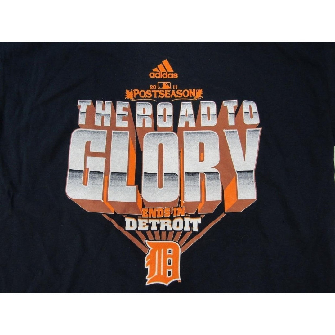 2011 Post Season "The Road to Glory" Youth Size L Navy Blue Adidas Shirt Image 3